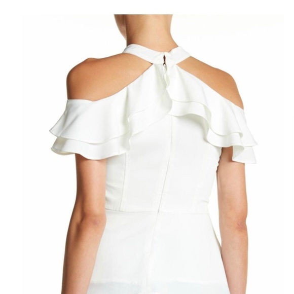 Gracia Ruffle Halter Shirt Size S - Picture 2 of 6